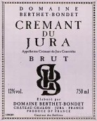 Domaine Berthet-Bondet Cremant du Jura Brut, Jura, France