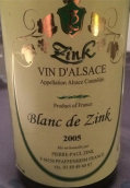 纖歌經(jīng)典干白葡萄酒(Domaine Zink Pierre-Paul The Classic Le Blanc de Zink, Pfaffenheim, France)