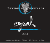 本尼迪斯西拉干紅葡萄酒(Beneduce Vineyards Syrah, New Jersey, USA)