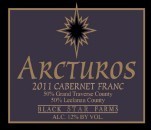 黑星農(nóng)場大角星品麗珠干紅葡萄酒(Black Star Farms Arcturos Cabernet Franc, Old Mission Peninsula, USA)