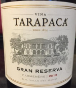 塔拉巴嘎酒莊特級(jí)珍藏佳美娜干紅葡萄酒(Vina Tarapaca Gran Reserva Carmenere, Maipo Valley, Chile)