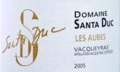 圣杜卡酒莊奧布紅葡萄酒(Domaine Santa Duc Les Aubes, Vacqueyras, France)