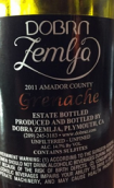 多贊加酒莊歌海娜干紅葡萄酒(Dobra Zemlja Winery Grenache, California, USA)