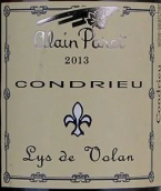 阿蘭·帕雷特酒莊沃蘭百合白葡萄酒(Alain Paret Les Lys de Volan, Condrieu, France)