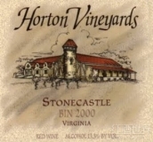 荷頓石頭城堡半干紅葡萄酒(Horton Vineyards Stonecastle Red, Virginia, USA)