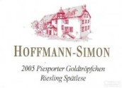 Hoffmann-Simon Piesporter Goldtropfchen Riesling Spatlese, Mosel, Germany