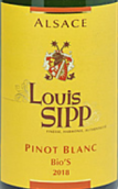 路易·斯普酒莊白皮諾白葡萄酒(Louis Sipp Pinot Blanc, Alsace, France)