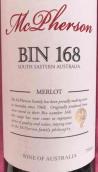 麥克弗森BIN 168梅洛干紅葡萄酒(McPherson BIN 168 Merlot, South Eastern Australia)