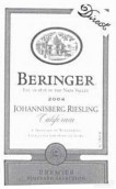 貝靈哲約翰尼斯堡雷司令干白葡萄酒(Beringer Johannisberg Riesling, Napa Valley, USA)