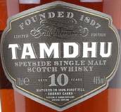 塔姆杜10年限量版蘇格蘭單一麥芽威士忌(Tamdhu Aged 10 Years Limited Edition Single Malt Scotch Whisky, Speyside, UK)