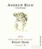 安德魯里奇勃艮第窖藏黑皮諾干紅葡萄酒(Andrew Rich Vintner Cuvee B Pinot Noir, Willamette Valley, USA)