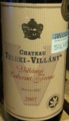 特拉奇·維拉尼酒莊品麗珠紅葡萄酒(Chateau Teleki Villanyi Cabernet Franc, Hungary)