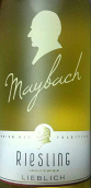 邁巴赫雷司令甜白葡萄酒(Maybach Riesling Qualitatswein Lieblich, Phalz, Germany)