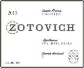 澤多維奇莊園維歐尼干白葡萄酒(Zotovich Cellars Estate Viognier, Sta. Rita Hills, USA)