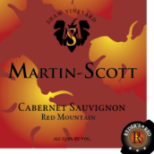 馬丁斯科特肖恩園萊德紅赤霞珠干紅葡萄酒(Martin Scott Shaw Vineyard Ryder's Red Cabernet Sauvignon, Red Mountain, USA)