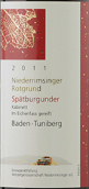 巴登酒莊圖尼貝格黑皮諾小房紅葡萄酒(Badischer Winzerkeller Spatburgunder Rotwein Kabinett Tuniberg, Baden, Germany)