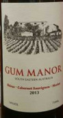 古姆莊園混釀紅葡萄酒(Gum Manor Red Blend, South Eastern Australia, Australia)