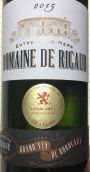 謝涅酒莊里格堡白葡萄酒(Vignobles Chaigne Domaine de Ricaud, Entre-deux-Mers, France)