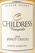 柴德里斯酒莊灰皮諾干白葡萄酒(Childress Pinot Gris, North Carolina, USA)