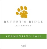 魯伯特嶺維蒙蒂諾白葡萄酒(Rupert's Ridge Vermentino, Heathcote, Australia)