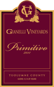 吉納利普里米蒂沃干紅葡萄酒(Gianelli Vineyards Primitivo, Tuolumne County, USA)