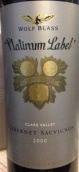 禾富酒莊白金牌赤霞珠干紅葡萄酒（克萊爾谷）(Wolf Blass Platinum Label Cabernet Sauvignon, Clare Valley, Australia)