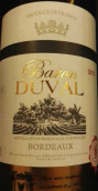 杜瓦爾男爵酒莊紅葡萄酒(Baron Duval, Bordeaux, France)