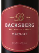 貝克斯堡梅洛紅葡萄酒(Backsberg Merlot, Paarl, South Africa)