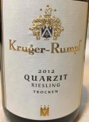 克魯格·倫普夫夸爾茲特雷司令白葡萄酒(Kruger Rumpf Quarzit Riesling Trocken, Nahe, Germany)