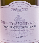 拉呂酒莊加雷納（普里尼-蒙哈榭一級(jí)園）白葡萄酒(Domaine Larue La Garenne, Puligny-Montrachet Premier Cru, France)