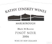 Kathy Lynskey Block 36 Reserve Pinot Noir, Marlborough, New Zealand