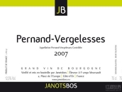 簡諾特-博斯佩爾南-韋熱萊斯干白葡萄酒(Domaine Janots-Bos Pernand-Vergelesses, Cote de Beaune, France)