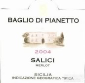 巴利奧皮亞內(nèi)托酒莊薩利茲梅洛干紅葡萄酒(Baglio di Pianetto Salici Merlot Sicilia IGT, Sicily, Italy)