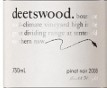 迪詩伍德黑皮諾干紅葡萄酒(Deetswood Pinot Noir,New South Wales，Australia)