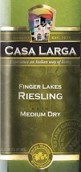 拉爾加雷司令半干型白葡萄酒(Casa Larga Medium Dry Riesling, Finger Lakes, USA)