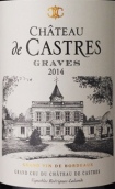 卡斯特爾酒莊紅葡萄酒(Chateau de Castres, Graves, France)