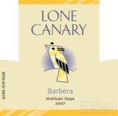 Lone Canary Barbera, Washington, USA