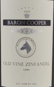 巴倫·庫(kù)珀老藤仙粉黛干紅葡萄酒(Baroncooper Wines Old Vine Zinfandel, Lodi, USA)