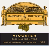 哈斯塔威爾維歐尼白葡萄酒(Hastwell and Lightfoot Viognier, McLaren Vale, Australia)