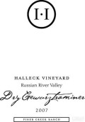 Halleck Vineyard Piner Creek Ranch Dry Gewurztraminer, Russian River Valley, USA