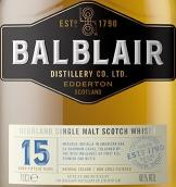 巴布萊爾15年單一麥芽威士忌(Balblair 15 Year Old Single Malt Scotch Whisky, Highlands, UK)