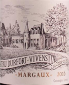 杜霍酒莊紅葡萄酒(Chateau Durfort-Vivens, Margaux, France)