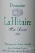 Domaine La Hitaire Hors Saison Sauvignon Blanc - Semillion, Vin de Pays des Cotes de Gascogne, France