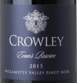 克勞利酒莊埃文珍藏黑皮諾干紅葡萄酒(Crowley Evan’s Reserve Pinot Noir, Willamette Valley, USA)