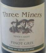 三礦工之礦工權(quán)利灰皮諾半干型白葡萄酒(Three Miners Vineyard Miner's Right Pinot Gris, Central Otago, New Zealand)