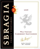 斯布拉吉沃莊園赤霞珠干紅葡萄酒（納帕谷）(Sbragia Family Vineyards Wall Vineyard Cabernet Sauvignon, Mt. Veeder, USA)