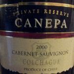 卡尼帕私人珍藏赤霞珠紅葡萄酒(Canepa Cabernet Sauvignon Private Reserve, Curico Valley, Chile)