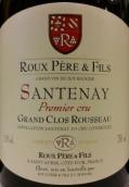 魯氏父子酒莊盧梭（桑特奈一級園）紅葡萄酒(Roux Pere & Fils Grand Clos Rousseau, Santenay Premier Cru, France)