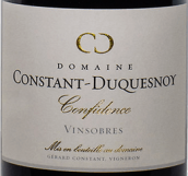 康思坦-杜克斯諾酒莊自信紅葡萄酒(Domaine Constant-Duquesnoy Confidence, Vinsobres, France)