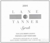 天勒法營園西拉干紅葡萄酒(Lane Tanner French Camp Vineyard Syrah, San Luis Obispo County, USA)